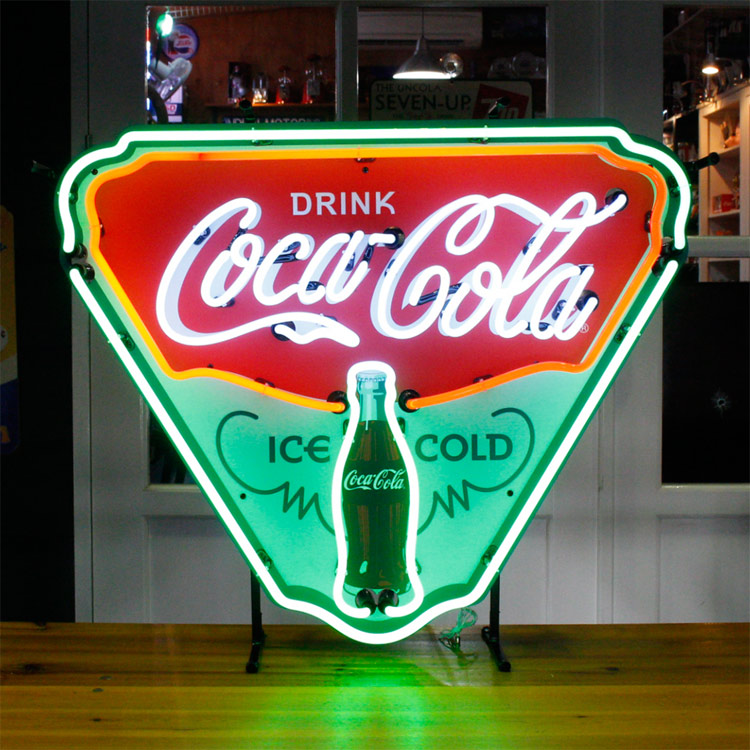 楽天市場】看板 照明 ネオンサイン COCA-COLA コカ・コーラ ICE COLD 