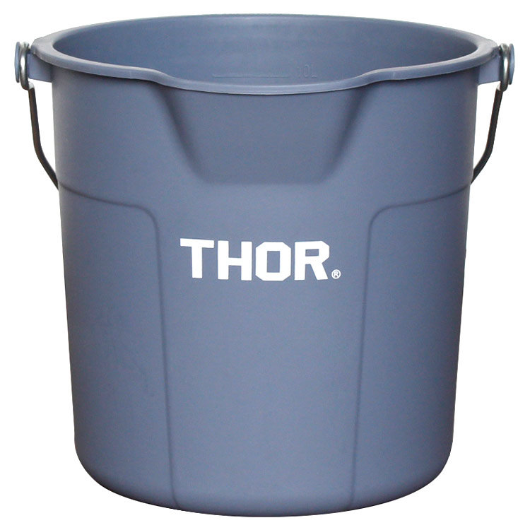 楽天市場 バケツ Thor ラウンドバケツ 10l グレー 目盛り付き 掃除 洗車 ガーデニング おしゃれ アメリカ雑貨 アメリカン雑貨ｃｏｌｏｕｒ