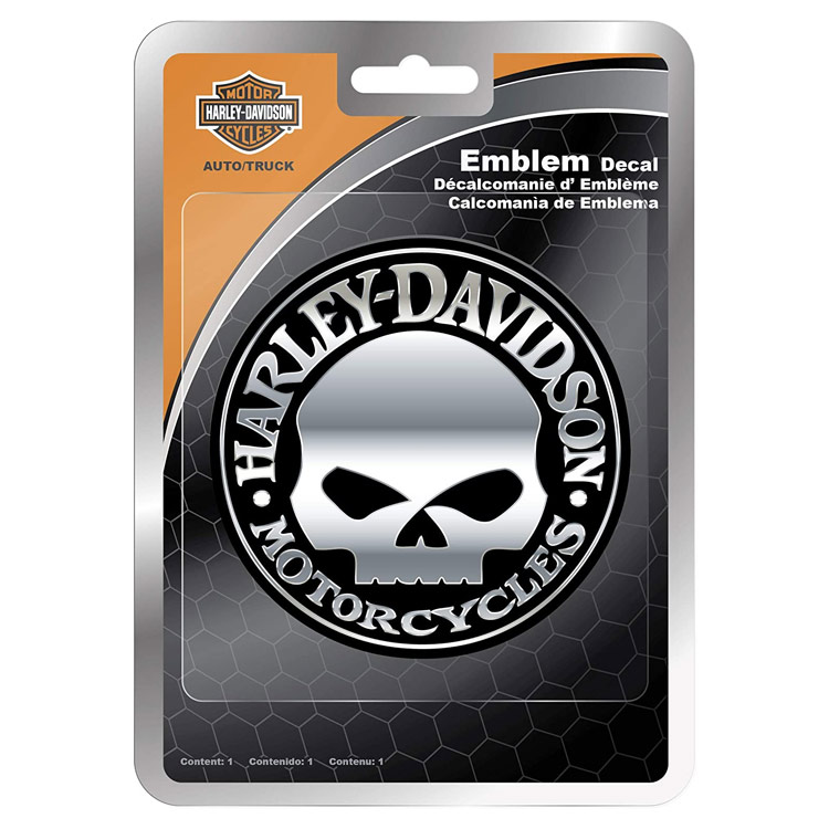 Harley-Davidson スカルエンブレム 約3インチ