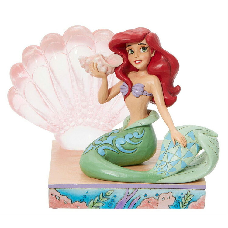 フィギュア ディズニー アリエル クリアーシェル 12.5cm enesco Disney Traditions レジン製