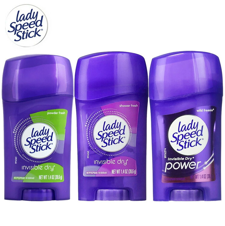 レディースピードスティック シャワーフレッシュ デオドラント 65g×12本 Lady Speed Stick（レディスピードスティック） 【並行輸入品】12個