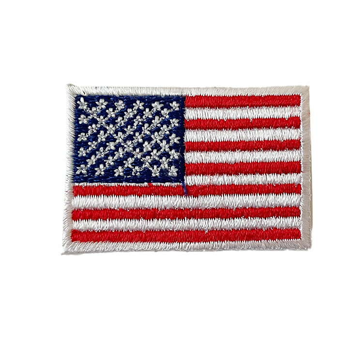 楽天市場】ワッペン アメリカ 国旗 スクエア（大） 縦5.6×横8.8cm