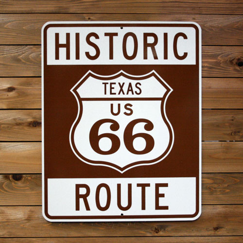 トラフィックサイン HISTORIC ROUTE66 アメリカン雑貨 アメリカ雑貨 TEXAS