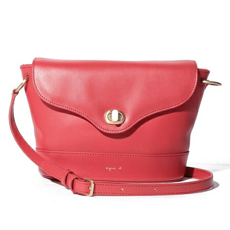 【無料ラッピング】 アニエスべー ショルダーバッグ レッド agnes b メンズ レディース ブランド 正規品 新品 ギフト プレゼント 人気 おすすめ 誕生日 記念日 クリスマス 送料無料