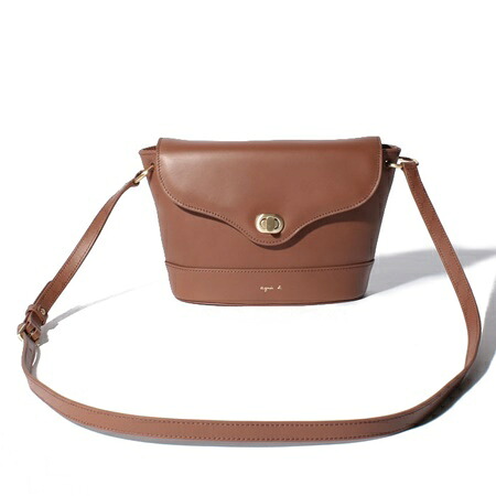 【無料ラッピング】 アニエスべー ショルダーバッグ ブラウン agnes b メンズ レディース ブランド 正規品 新品 ギフト プレゼント 人気 おすすめ 誕生日 記念日 クリスマス 送料無料
