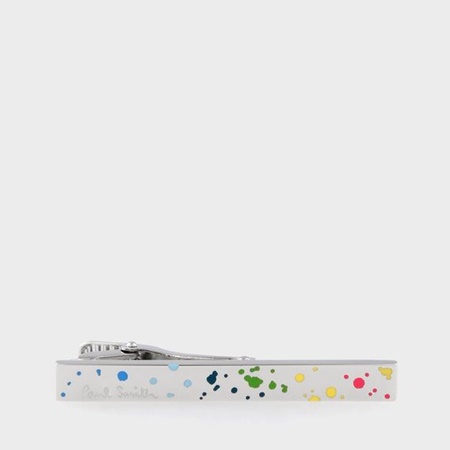 ポールスミス タイバー Splash ホワイト Paul Smith ポール スミス ポールスミス 財布 バッグ メンズ レディース 彼氏 彼女 正規品 新品 ギフト 記念日 お祝い 入学祝 就職祝 クリスマス プレゼント 幅0 5cm Smithのネクタイピン Aluksniesiem Lv