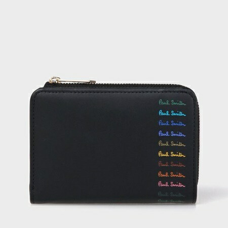 極点スミス 折財布 2つ折り財布 マルチカラードロゴ ブラック Paul Smith ポール スミス ポールスミス 財布 バッグ メンズ レディース 彼氏 彼女 正規値打ち 新品 ギフト 記憶日 お祝い 入学祝 就職祝 クリスマス プレゼント Cmsmontera Com