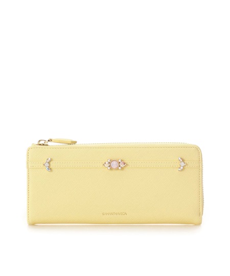 激安ブランド 楽天市場 サマンサタバサ 長財布 ロングウォレット マカロン イエロー Samantha Vega クローバーリーフ 好評 Stemworldeducationalservices Com