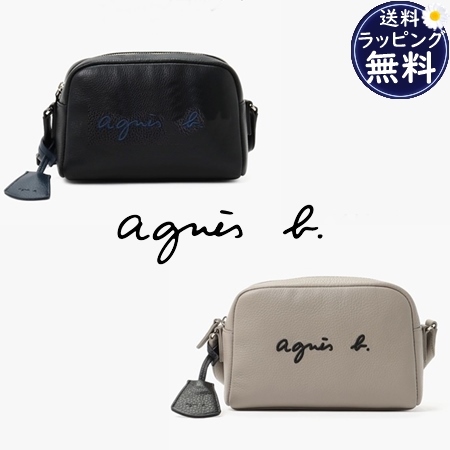 【agnes b.】美品アニエス オールレザー サコッシュ ミニ ショルダー アニエスベー ショルダーバッグ サコッシュ レザー チェーン