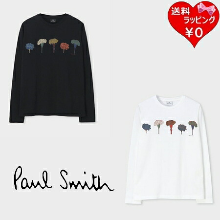 【無料ラッピング】 ポールスミス Paul Smith 長袖 Tシャツ ロンT ウィメンズ ペインティングフラワー プリント 綿100%ブランド 正規品 新品 ギフト プレゼント 人気 おすすめ 誕生日 記念日 クリスマス 送料無料