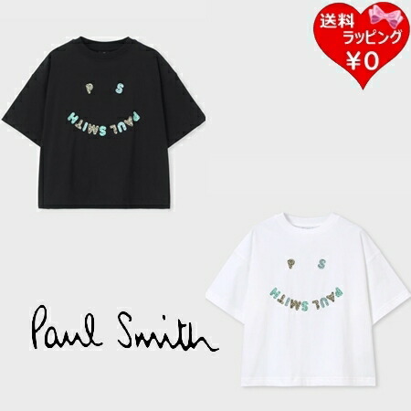 【無料ラッピング】 極点スミス Paul Smith プルオーバー ウィメンズ なおなお書き Happy アニマルロゴ 半袖 綿100% ブランド名 置き目品 新品 差し上げ物 差し上げ物 一般受け おすすめ 生まれ落ちる日 祝する日 クリスマス 貨物輸送無料