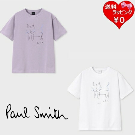 【無料ラッピング】 極点スミス Paul Smith ティーシャツ ウィメンズ Drawn by Paul Cat 綿100% ブランド名 定め事品 新品 差し上げ物 差し上げ物 一般受け おすすめ 生まれ落ちる日 祝する日 クリスマス 貨物輸送無料