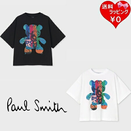 【無料ラッピング】 ポールスミス Paul Smith Tシャツ ウィメンズ Graffiti Bear 半袖Tシャツ 綿100% ブランド 正規品 新品 ギフト プレゼント 人気 おすすめ 誕生日 記念日 クリスマス 送料無料｜クローバーリーフ