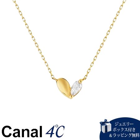 【無料ラッピング】 カナルヨンドシー Canal 4℃ カナル4℃ K10イエローゴールド ネックレス キュービックジルコニア ブランド 正規品 新品 ギフト プレゼント 人気 おすすめ 誕生日 記念日 クリスマス 送料無料|クローバーリーフ