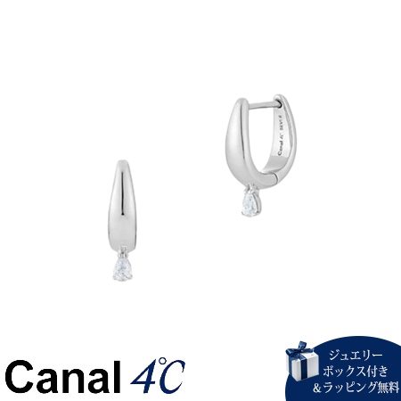 【無料ラッピング】 カナルヨンドシー Canal 4℃ カナル4℃ シルバー ピアス フープピアス キュービックジルコニア ブランド 正規品 新品 ギフト プレゼント 人気 おすすめ 誕生日 記念日 クリスマス 送料無料|クローバーリーフ