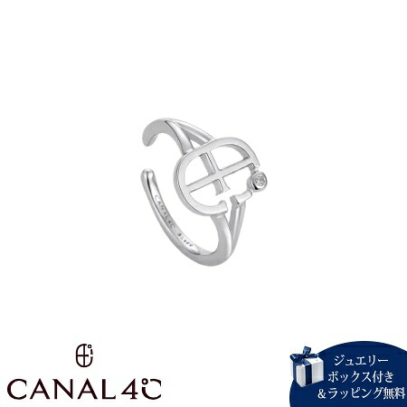 【無料ラッピング】 カナルヨンドシー Canal 4℃ カナル4℃ リングカフ シルバー ロゴ ミニマル キュービックジルコニア レディース ブランド 正規品 新品 ギフト プレゼント 人気 おすすめ 誕生日 記念日 クリスマス 送料無料｜クローバーリーフ