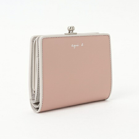 81%OFF!】 アニエスべー 折財布 ウォレット ベージュ agnes b アニエス