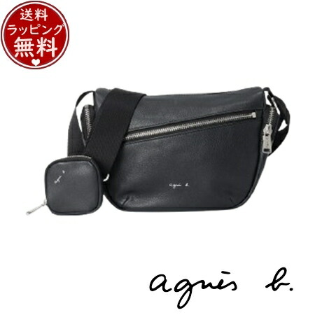【無料ラッピング】 アニエスベー agnes b バッグ ショルダーバッグ ブラック ブランド 正規品 新品 ギフト プレゼント 人気 おすすめ 誕生日 記念日 クリスマス 送料無料