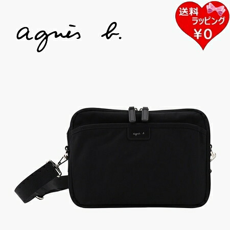 【無料ラッピング】 アニエスベー agnes b ショルダーバッグ ナイロン My bag ブラック ブランド 正規品 新品 ギフト プレゼント 人気 おすすめ 誕生日 記念日 クリスマス 送料無料|クローバーリーフ