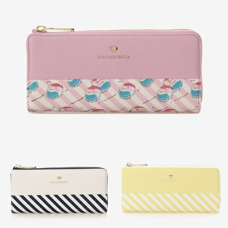 サマンサタバサ サマンサベガ Samantha Vega 長財布 ストライプ柄 Sfeah Com