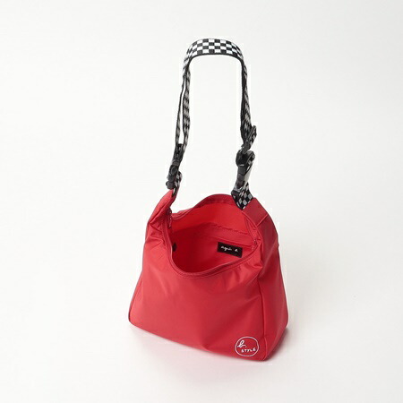 アニエスべー agnes b 2wayショルダーバッグ ショルダーバッグ レッド