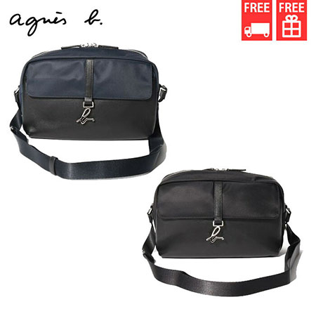 アニエスべー バッグ メンズ ショルダーバッグ ブラック agnes b ブランド 正規品 新品 ギフト プレゼント 人気 おすすめ 誕生日 記念日 クリスマス 送料無料 ラッピング無料 ab190806_m.jpg