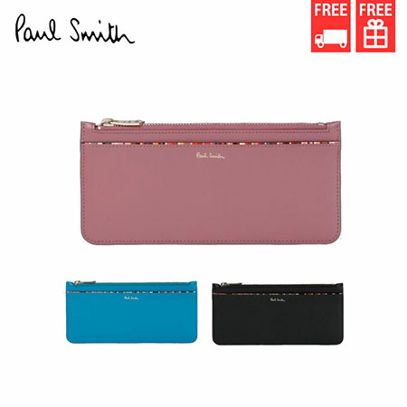 おすすめ ポールスミス Paul Smith 長財布 ストローグレインレザー ウォレットポーチ Ps3774