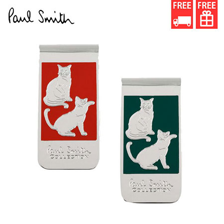 ポールスミス Paul Smith マネークリップ キャッツパターン 人気激安