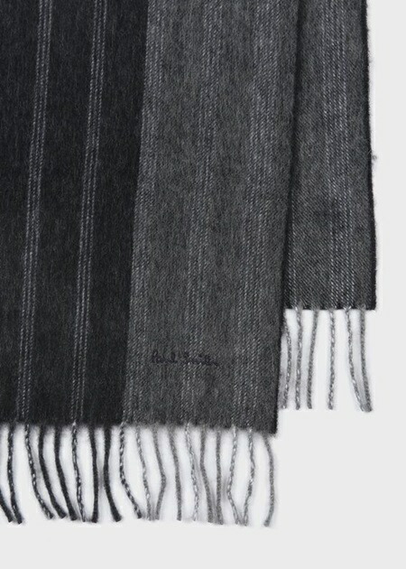 楽天市場 ポールスミス マフラー メンズ チョークストライプ ブラック Paul Smith ポール スミス クローバーリーフ