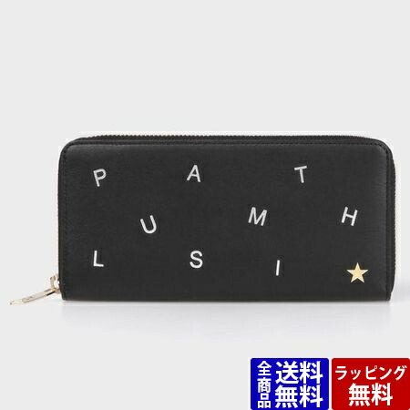 ポールスミス財布メンズ長財布ポール・スミスレターズラウンドジップ長財布ブラックPaulSmith
