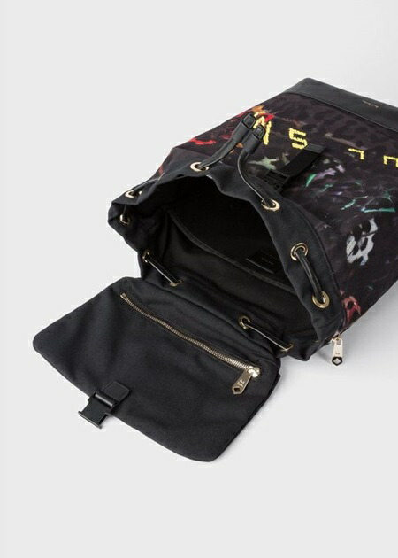 ポールスミス バッグ ポール メンズ リュック メンズバッグ バックパック クラシカルスティルライフ レオパード バッグ ブラック Paul Smith ポール スミス クローバーリーフポールスミス 財布 バッグ メンズ レディース 彼氏 彼女 正規品 新品 ギフト 記念日 お祝い