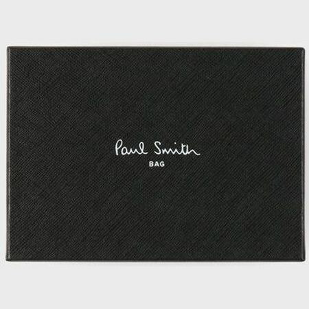 ポールスミスカードケースレディース名刺入れマーケトリーストライプラビットブラックPaulSmith