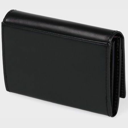 ポールスミスカードケースレディース名刺入れマーケトリーストライプラビットブラックPaulSmith