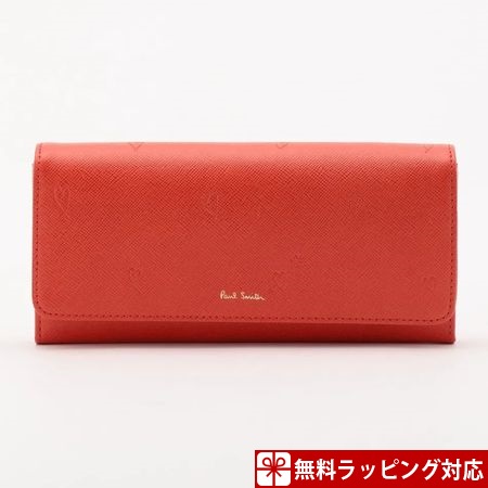 高い品質 ポールスミス 財布 レディース 長財布 かぶせ フラップ スミシーハート レッド Paul Smith 最新情報 Doutoresdaalegria Org Br