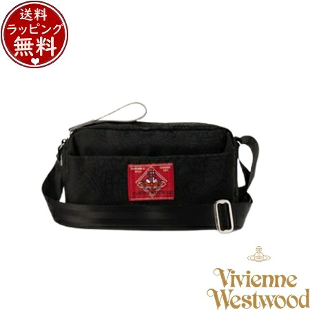 【無料ラッピング】 ヴィヴィアン ウエストウッド Vivienne Westwood バッグ TANGLED ORB JACQUARD ショルダーバッグ ブラック 送料無料|クローバーリーフ