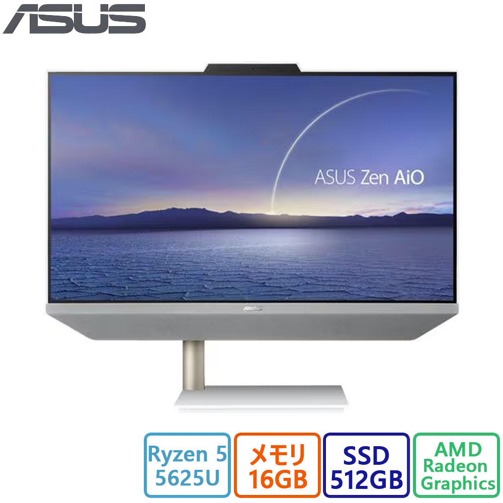 ASUS(エイスース) デスクトップパソコン ASUS ZenAiO 24 M5401WYAK-WA010W/AMD Ryzen5/16GB/512GB/23.8型/Win 11/展示品