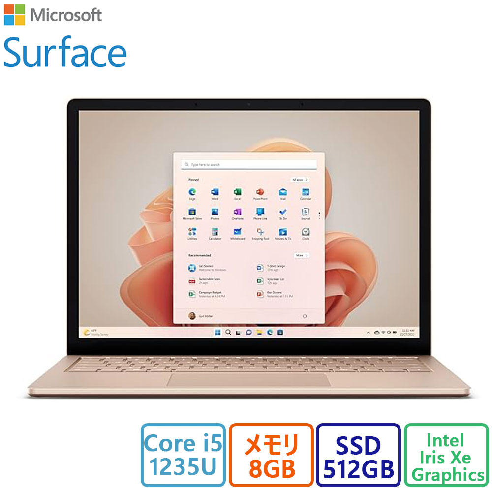 極美品Surface Laptop5 i5・8GB・512GBオフィス電池良好 Amazon.co.jp