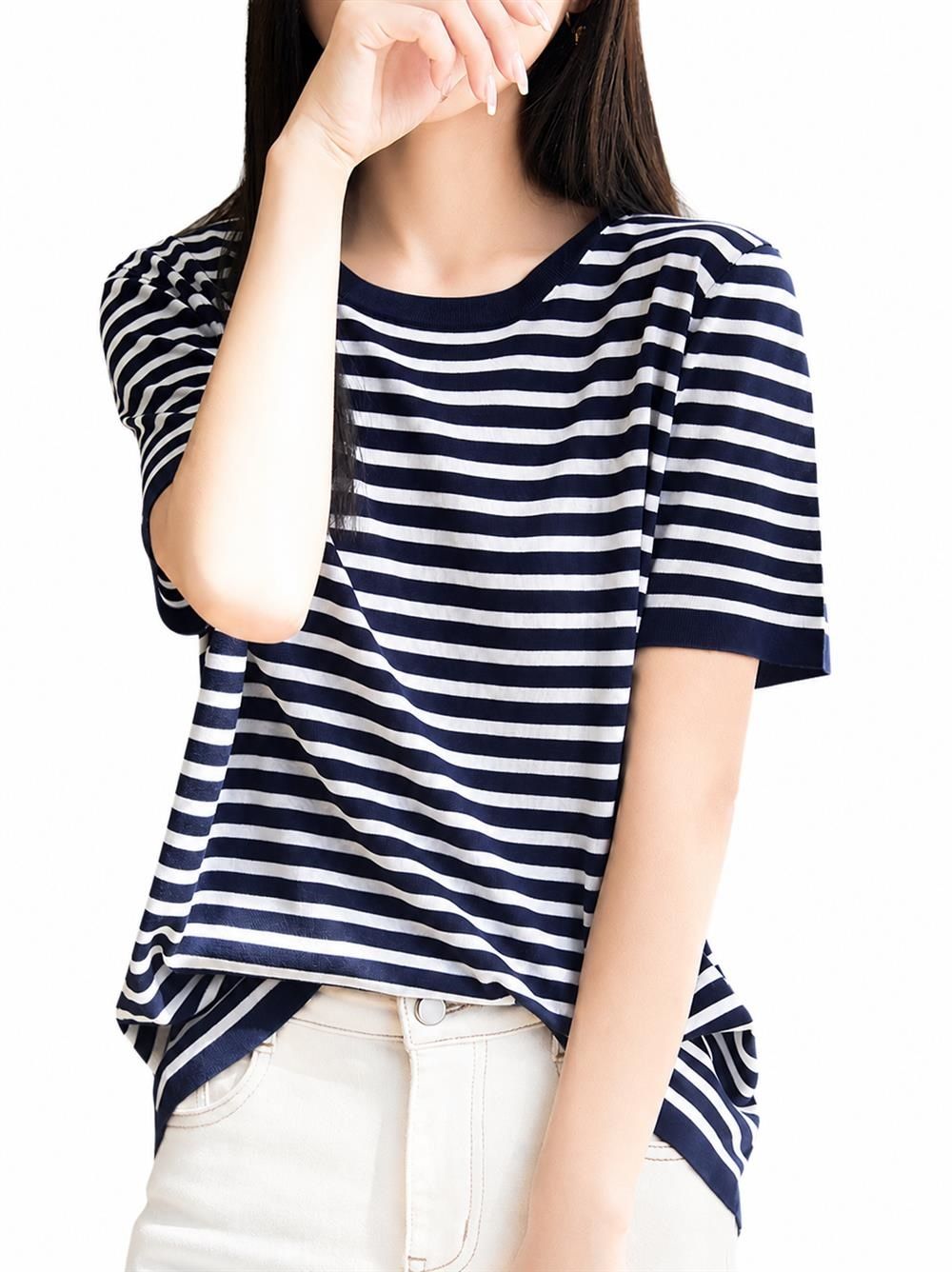 間借り人 ティーシャツ レディース 半袖 朱夏編み物 好いたらしいめ カットソー 労働者の一団のど首 トップス 拾独居室混 さらさら 冷やりとした 体型取りまかなう 春 夏