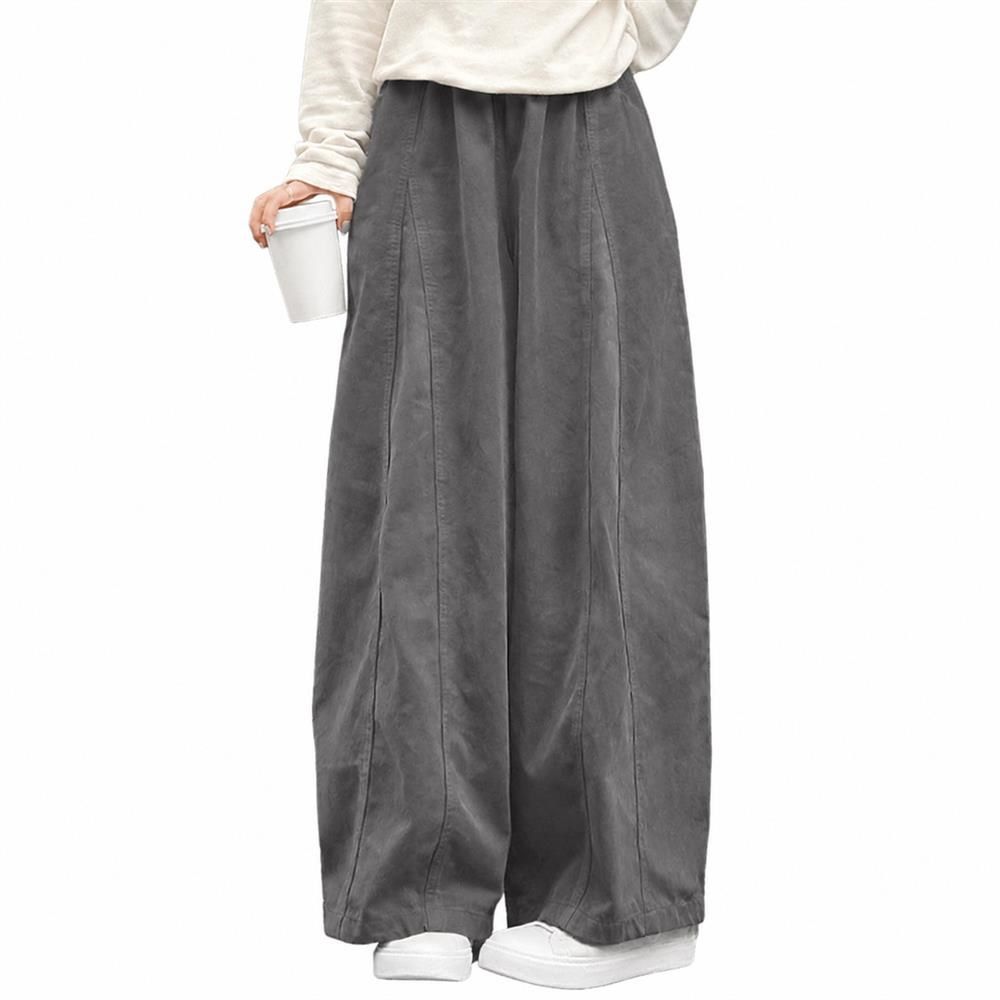 ワイドパンツ レディース カーブパンツ ハイウエスト コクーンパンツ 体型カバー 美脚 ゆったり ツイル生地 ロング丈 落ち感 バルーンパンツ ワークパンツ カジュアル ボ おしゃれ きれいめ 脚長｜Clover Rainbow
