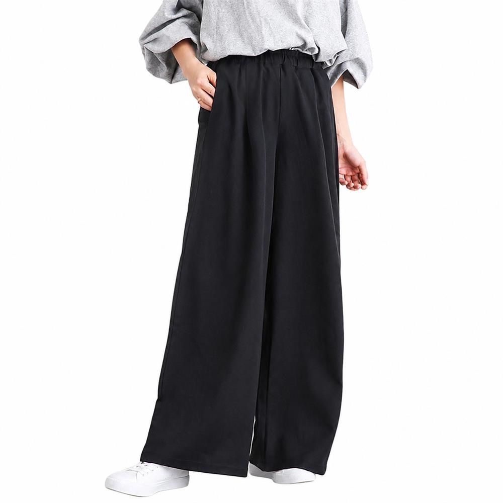 ワイドパンツ レディース タックパンツ ウエストゴム 落ち感 ハイウエスト イージーパンツ ゆったり ストレート ロングパンツ きれいめ 体型カバー 脚長 カジュアル 通勤 オフィス スラックス さら|Clover Rainbow