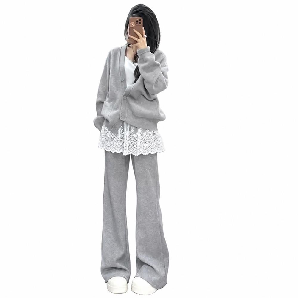 スウェットパンツ レディース ブーツカット ヨガパンツ スポーツウェア ルームウェア ハイウエスト 部屋着 ゆったり 美脚 着痩せ 美尻 ストレッチ ロングパンツ ポケットなし ドローストリング ウエ｜Clover Rainbow