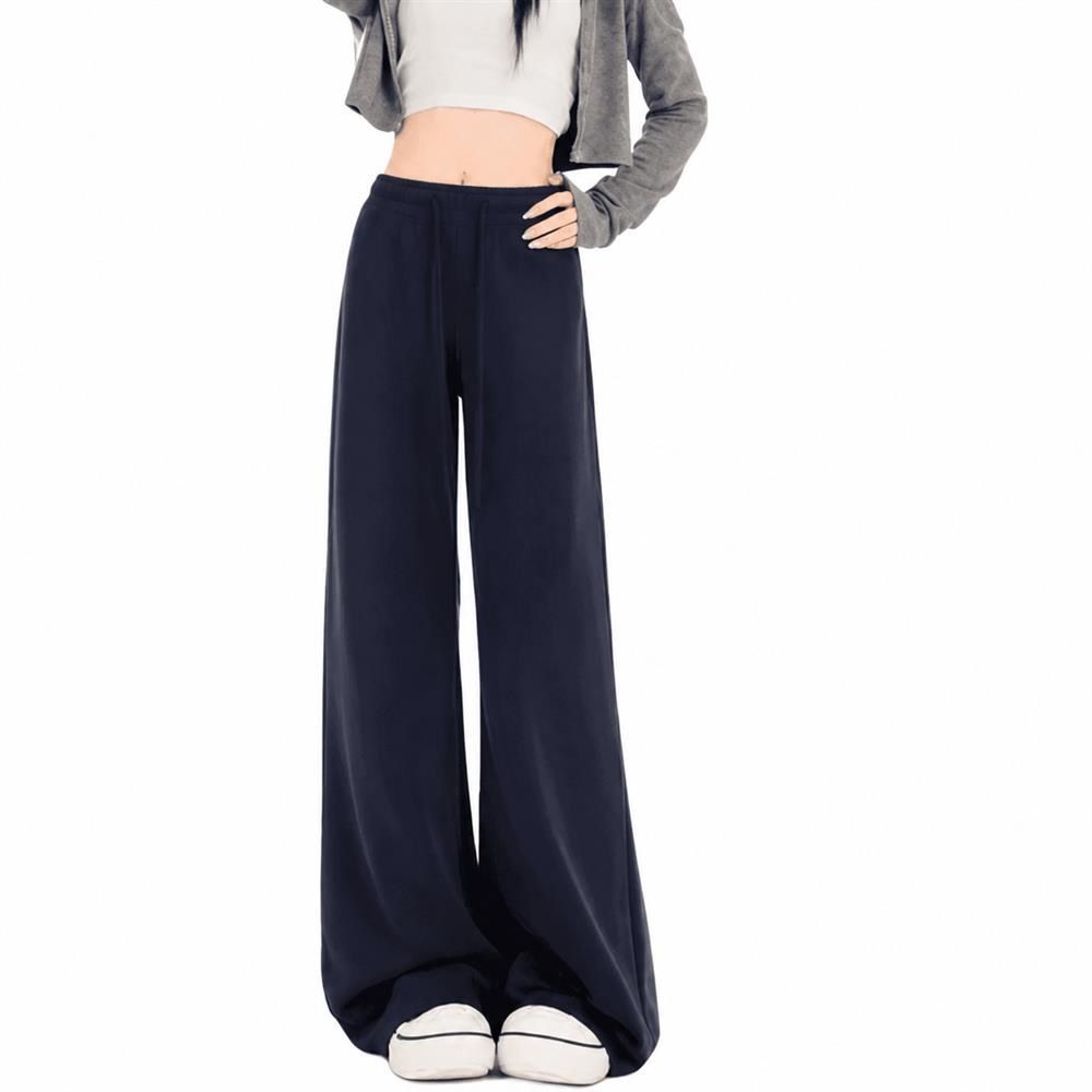 ワイドパンツ レディース ハイウエスト スウェットパンツ ストレート イージーパンツ 美脚 脚長 体型カバー 厚手 ルームウェア 部屋着|Clover Rainbow