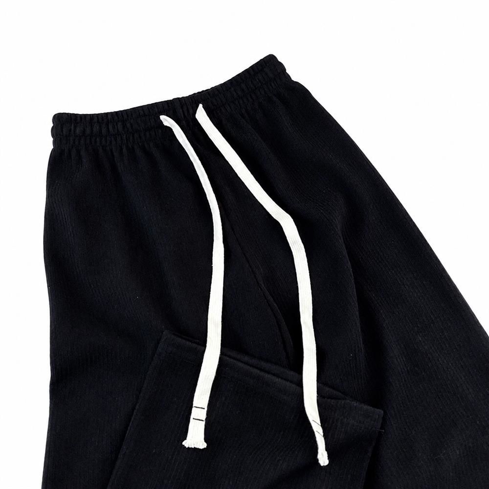 ワイドパンツ レディース ニットパンツ リブパンツ 美脚 ハイウエスト ウエストゴム 体型カバー 着痩せ もっちり カシミヤタッチ ロングパンツ カジュアル ルームウェア 春 秋｜Clover Rainbow