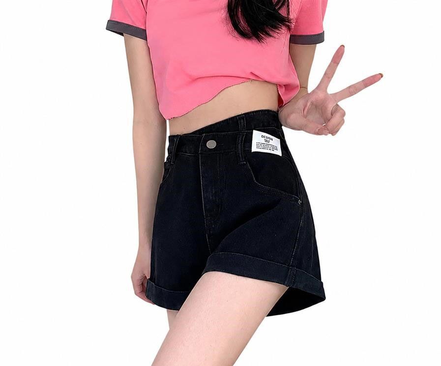 デニムショートパンツ レディース ハーフパンツ ショートデニムパンツ ハイウエスト ロールアップ 短パン ジーンズ ジーパン ズボン 着痩せ 体型カバー 美脚 カジュアル ボ おしゃれ 春 夏 秋｜Clover Rainbow