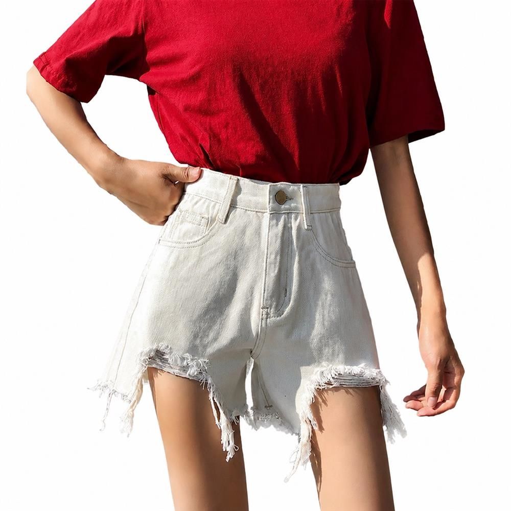 デニムショートパンツ レディース ハイウエスト ダメージ ジーンズ 短パン ゆったり カットオフ 美脚 着痩せ フリンジ ジーパン カジュアル 通学 夏｜Clover Rainbow