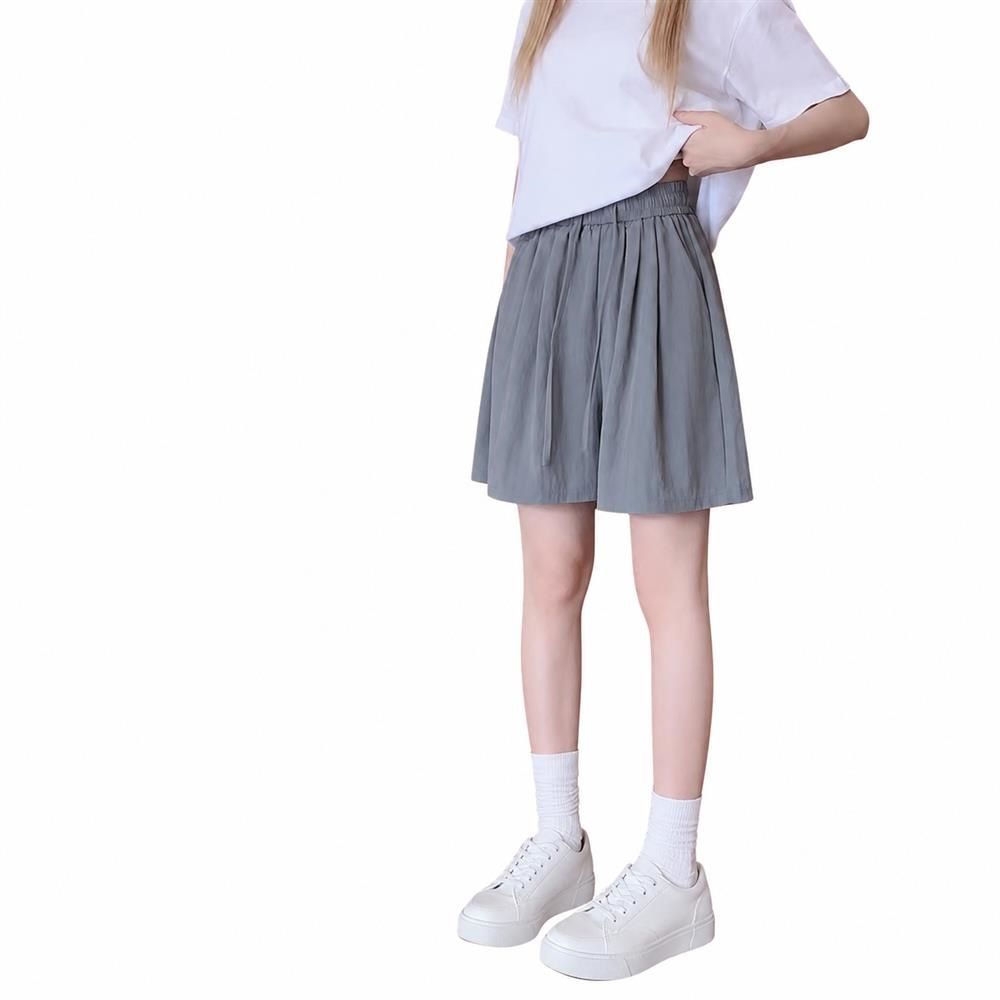 ハーフパンツ レディース ショートパンツ 五分丈 キュロット 短パン ウエストゴム ゆったり 清涼 涼しい カジュアル 体型カバー 美脚 ルームウェア 通学 夏｜Clover Rainbow