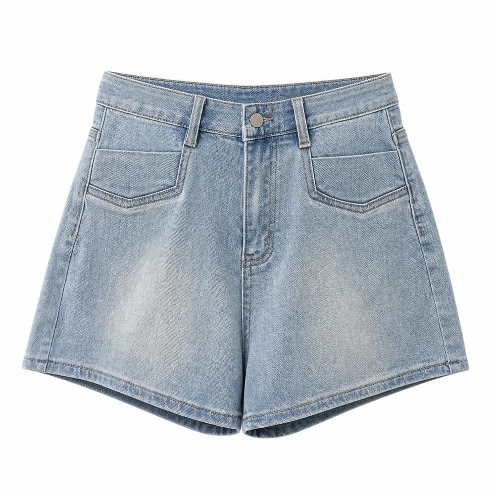 デニムショートパンツ レディース ご機嫌酉の方角 A伝達ルート 美脚 着痩せ 三尺帯付き添い人 広広としたズボン下 ボトムス 体型取りまかなう 心地よい