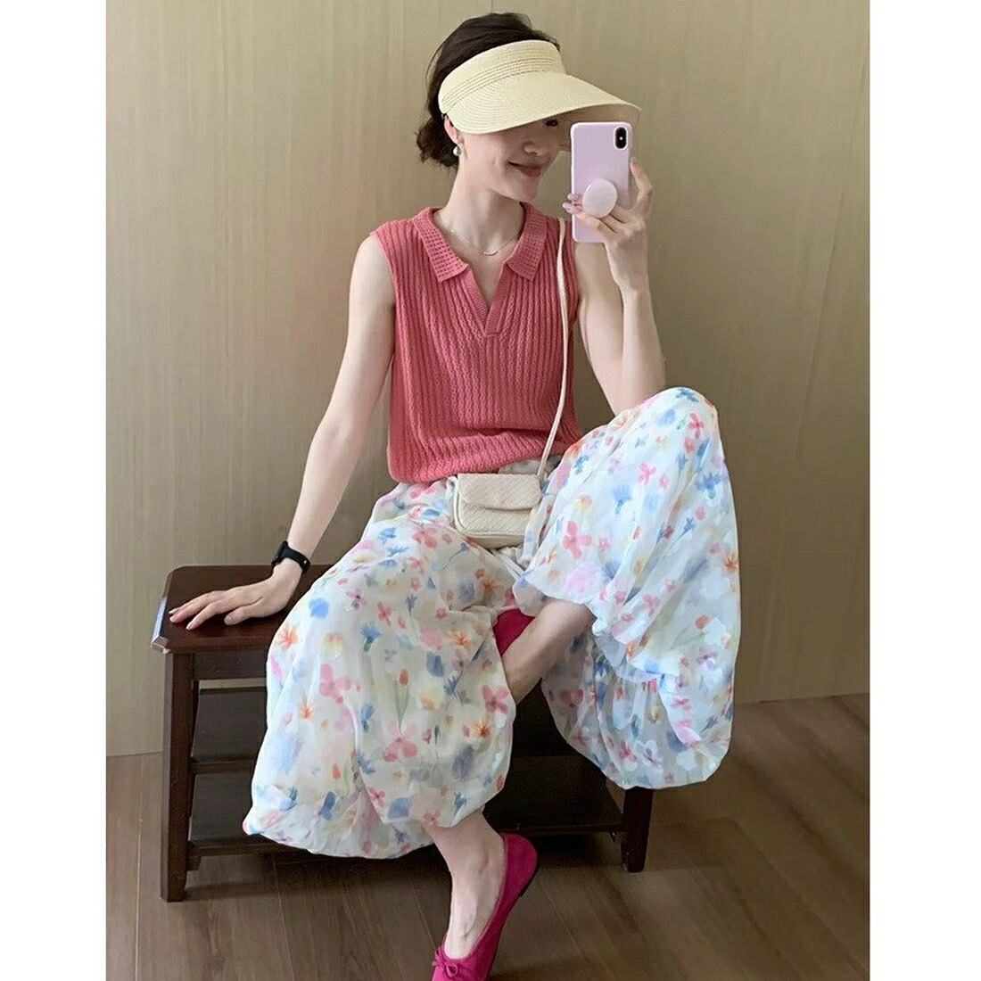 朱夏編み物 より良い レディース ポロ襟 トップス ノースリーブ 透かし編み Vのど首 薄っぺら 襟付き添い人 ベスト 無地 成年者好いたらしい 好いたらしいめ 心地よい 着痩せ 雅びやか 体型取りまかなう 通い 通学 夏 歳月