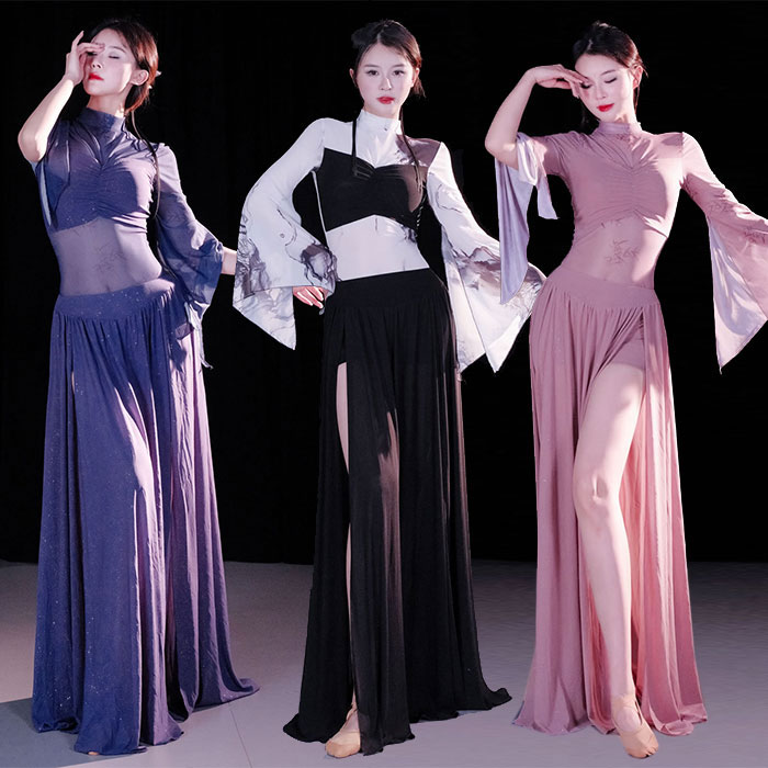 送料無料 ベリーダンス衣装 セット衣装 華やか 星屑 キラキラ おしゃれ ベリーダンス 衣装セット ロング丈 スカート スリット入り ハイネック トップス 可愛い ベリーダンス 衣装 インナーパンツ付き ストレッチ素材 ダンス レッスン着 舞台 ステージ衣装 ダンスウェア画像