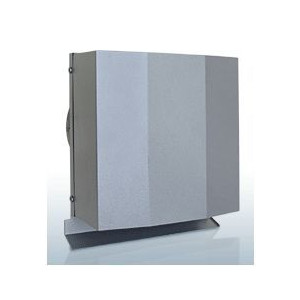 西邦工業【FFND100GBSC】金網型10メッシュ・防音タイプ・ワイド水切り付・防火ダンパー付(薄型・金網)防音型製品・ステンレス製換気口〔HF〕